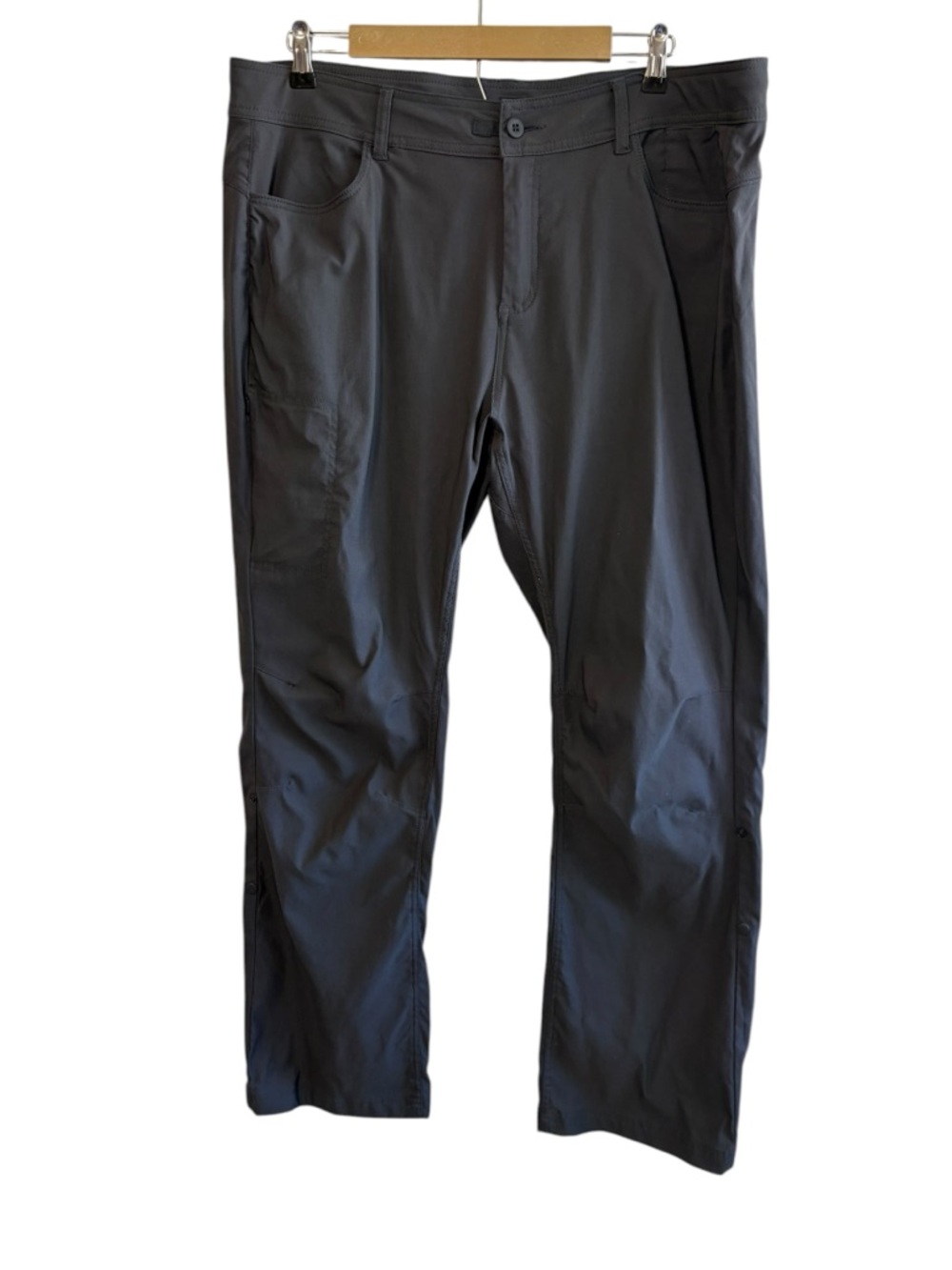 Prana Size 18W Gray Zion Pants Standard Fit Gray Straight Leg‎ Hiking Outdoor